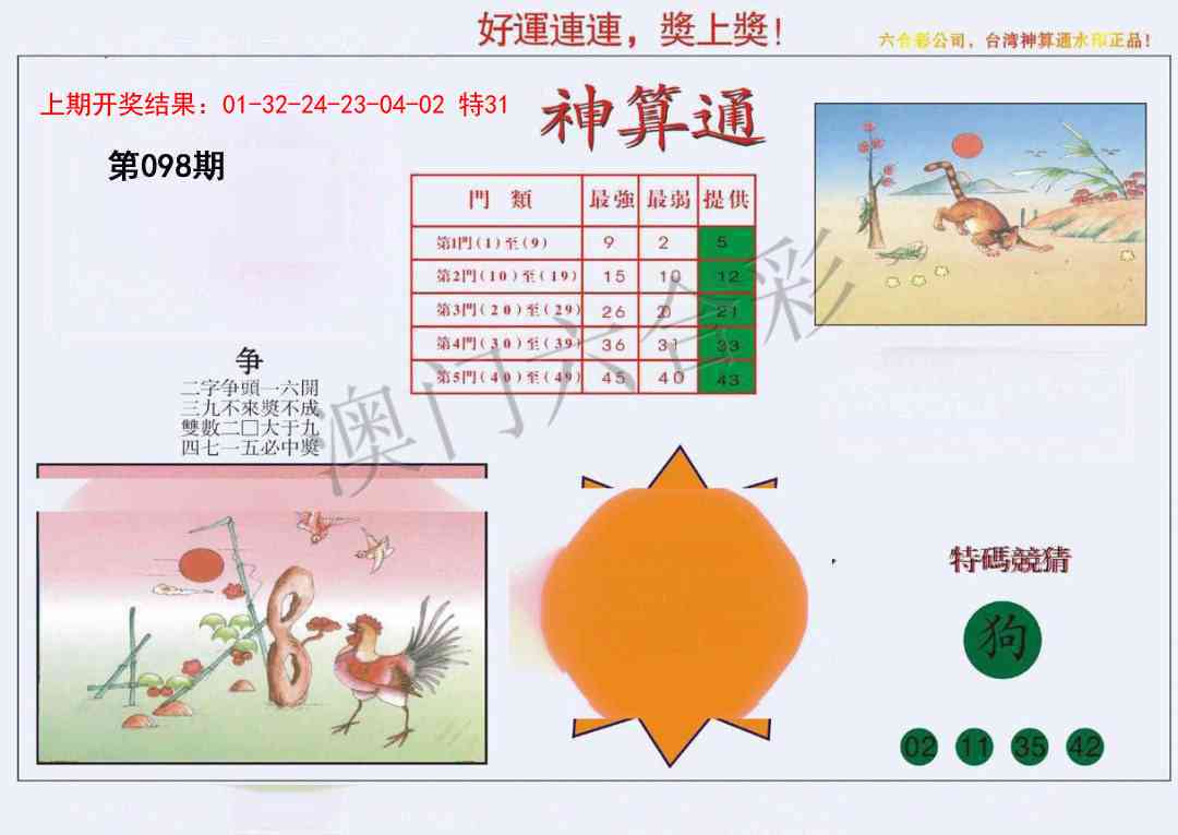 098期4-台湾神算[图]