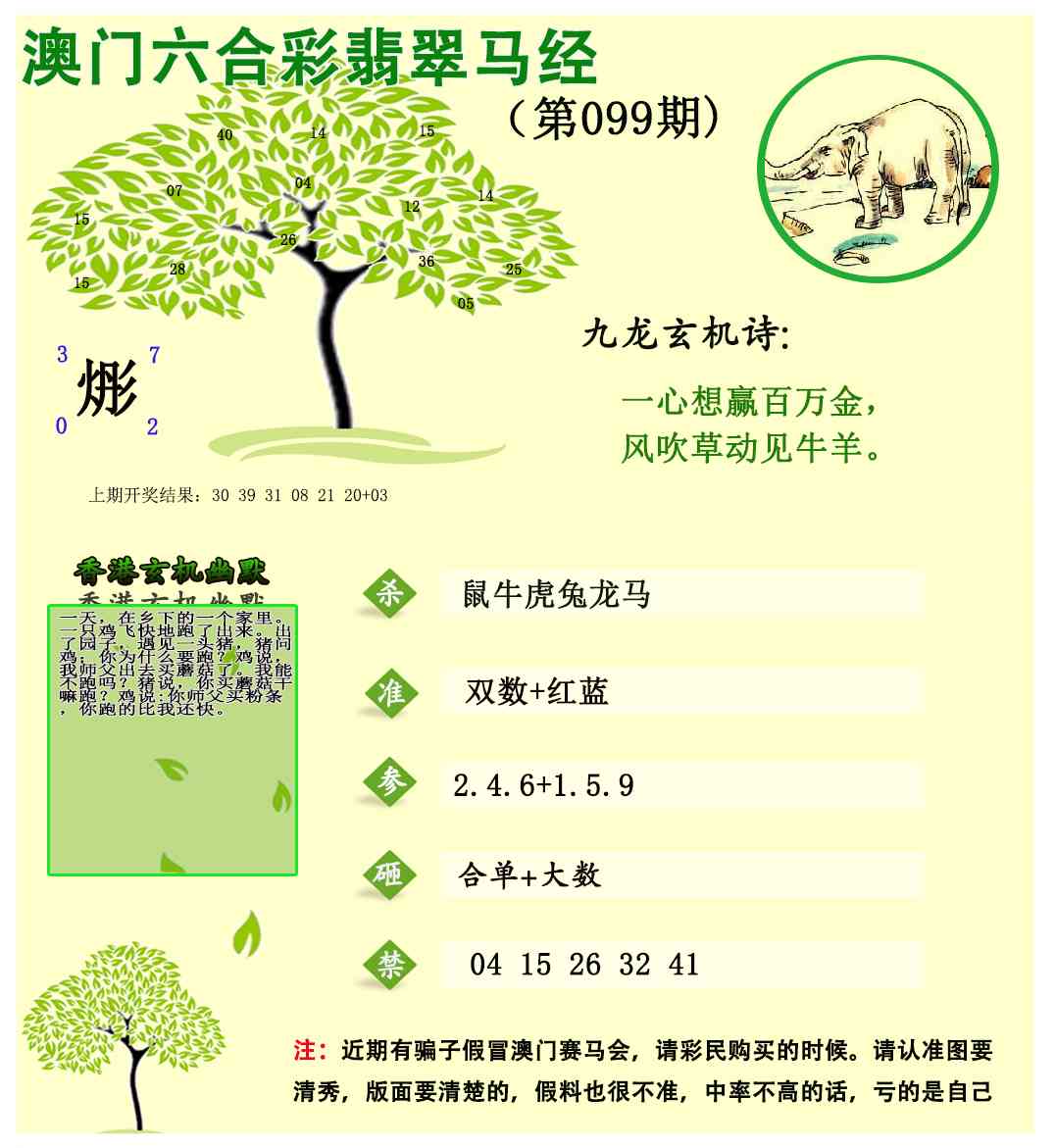 099期翡翠马经[图]