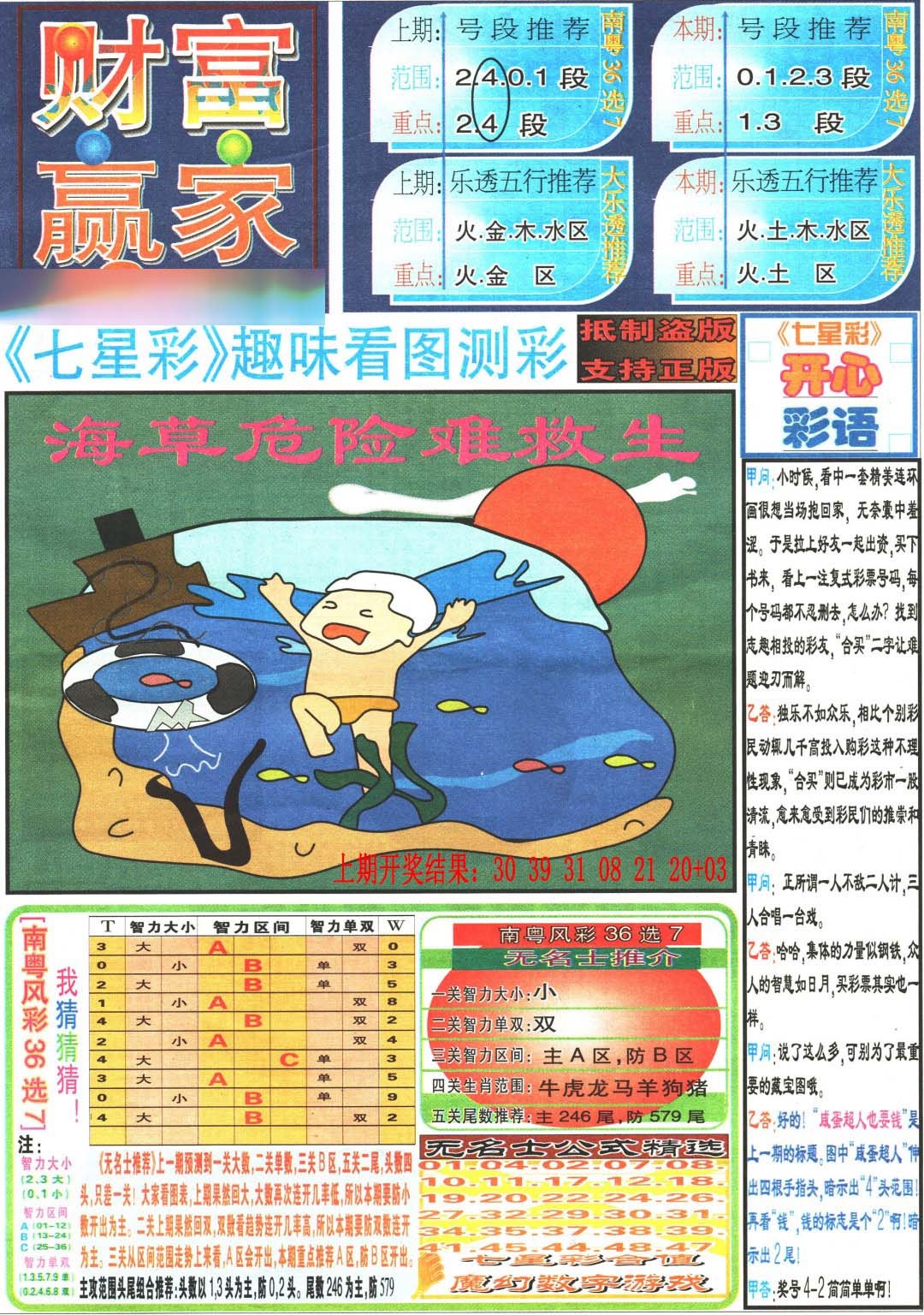 099期财富赢家（七星彩）[图]