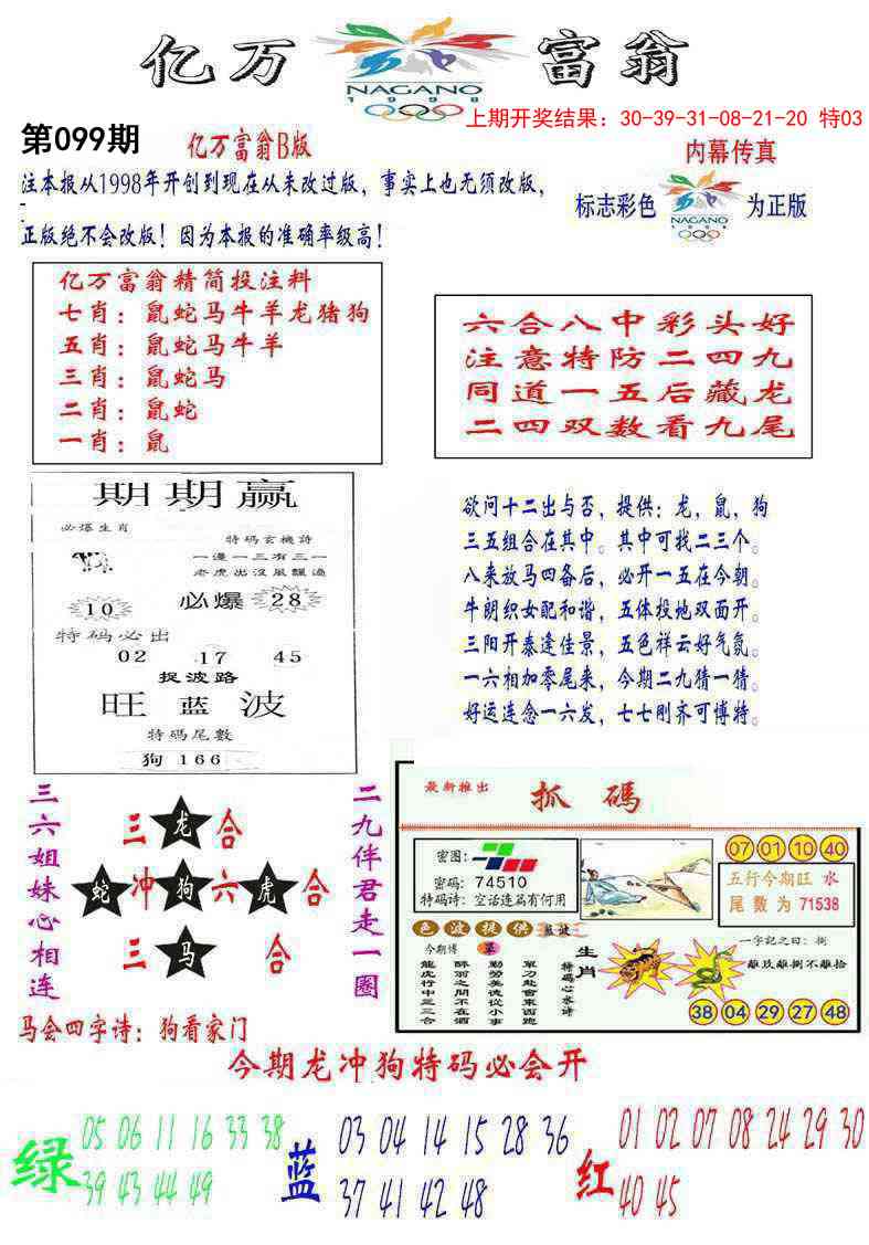 099期亿万富翁B[图]