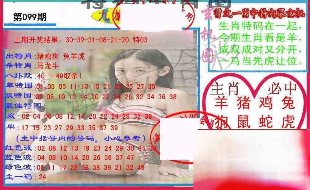 099期特码生肖图[图]