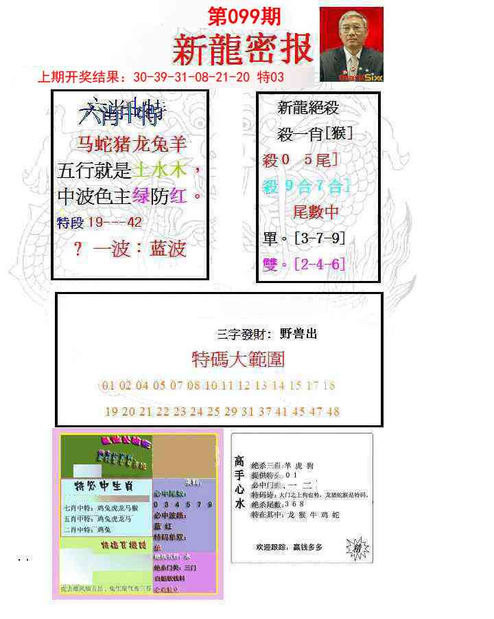 099期新龙密报[图]
