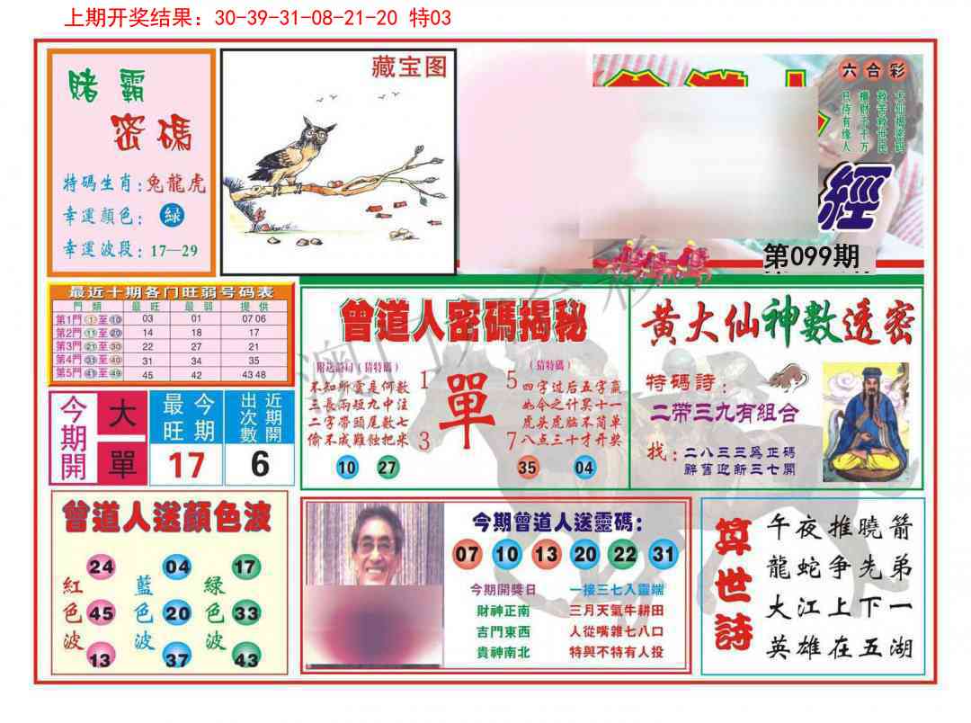 099期赢钱一经[图]