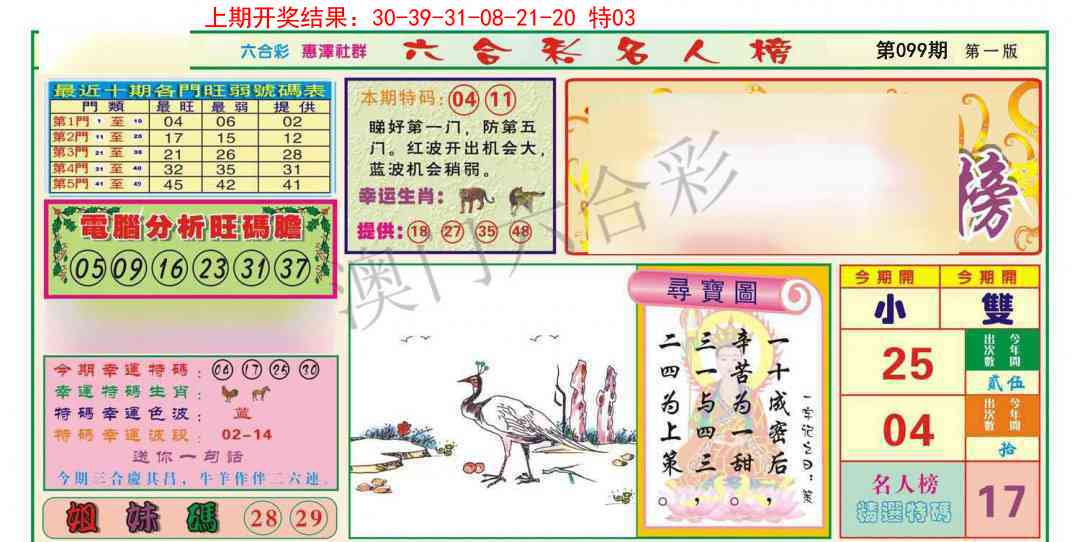 099期名人榜A[图]