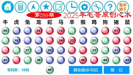 099期毛哥心水[图]