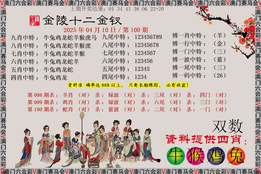 100期金陵十二金钗[图]