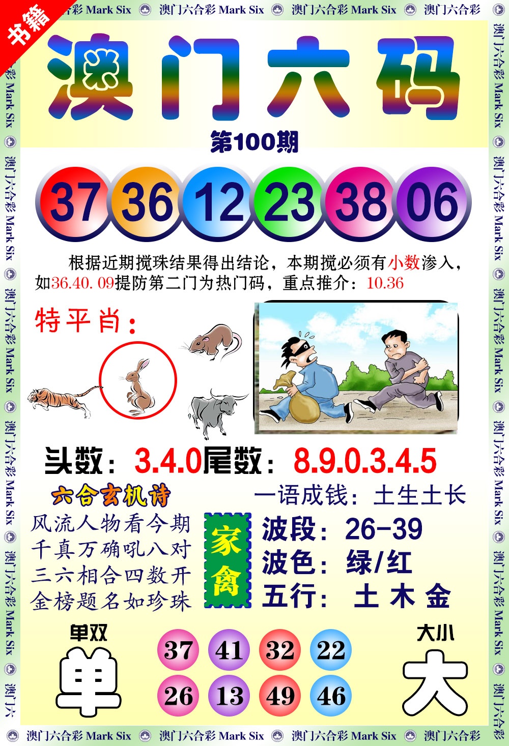 100期澳门望子成龙[图]