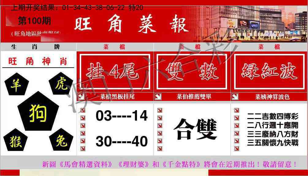 100期旺角菜报[图]