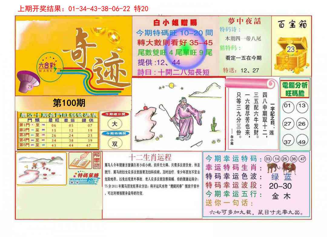 100期九龍奇迹A(推荐)[图]