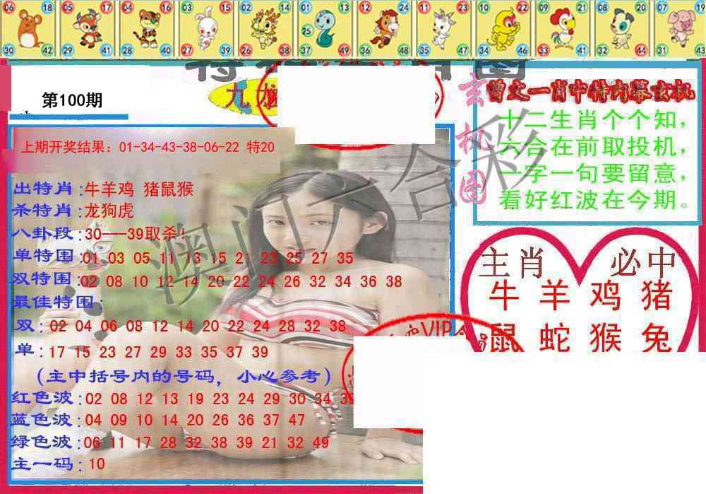 100期特码生肖图[图]