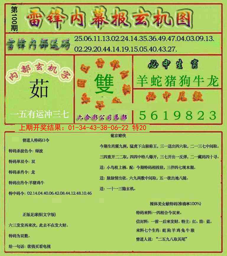 100期雷锋玄机报[图]