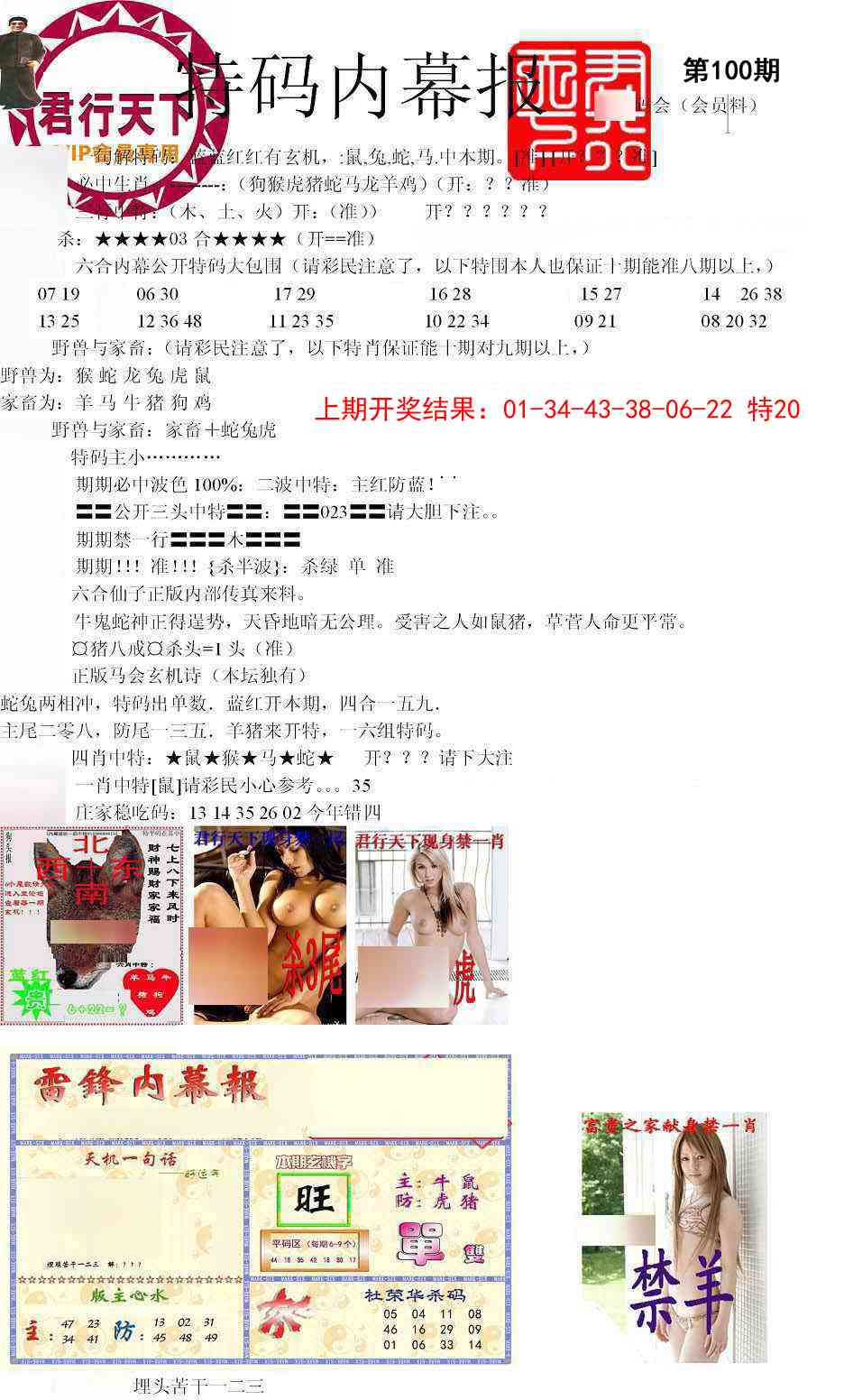 100期特码内幕报[图]