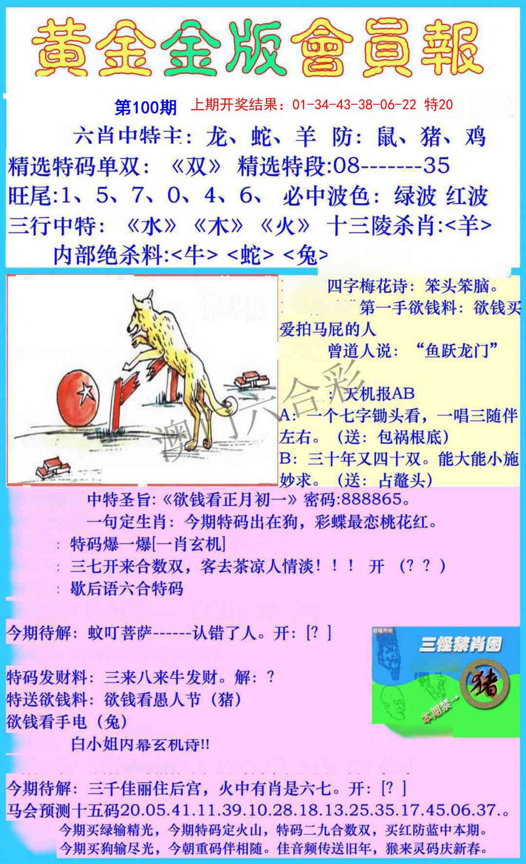 100期黄金金版会员报[图]