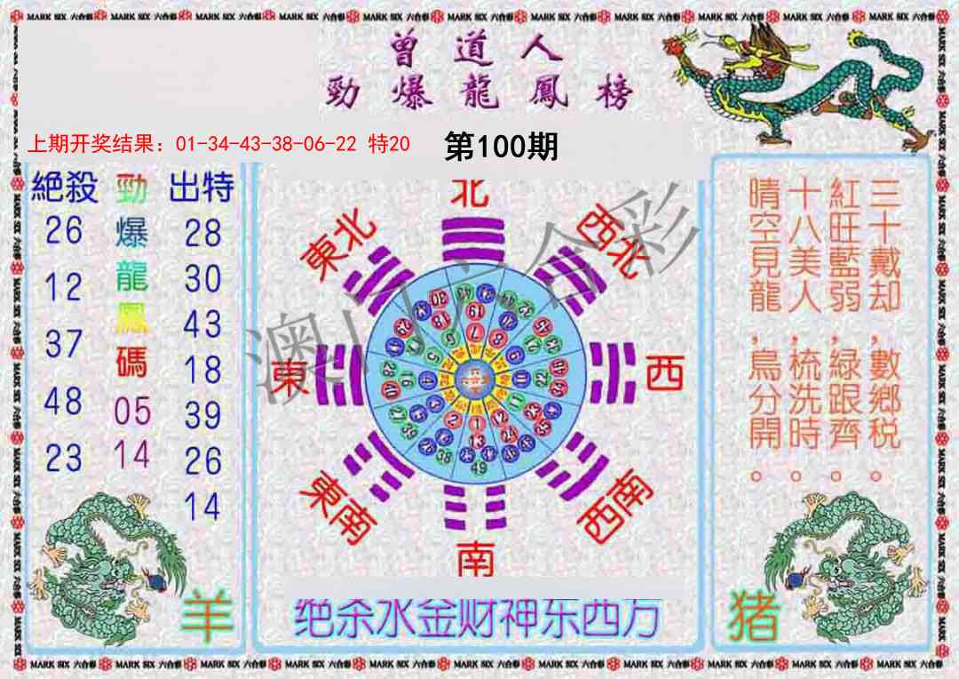 100期曾道人劲爆龙凤榜[图]