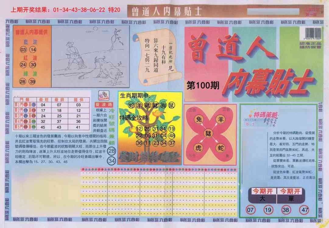 100期曾道人内幕贴士A[图]