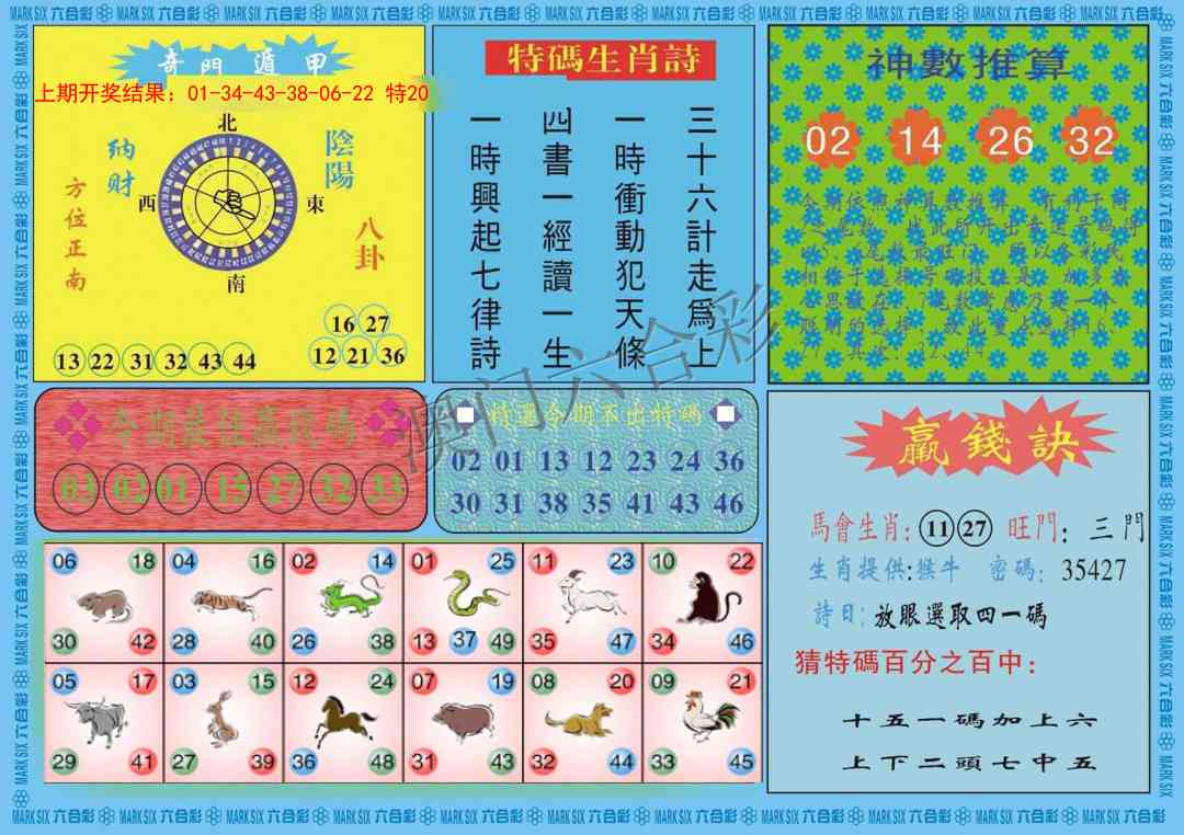 100期黄大仙灵码B[图]