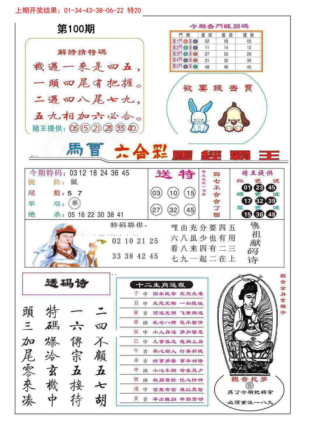 100期马经霸王[图]