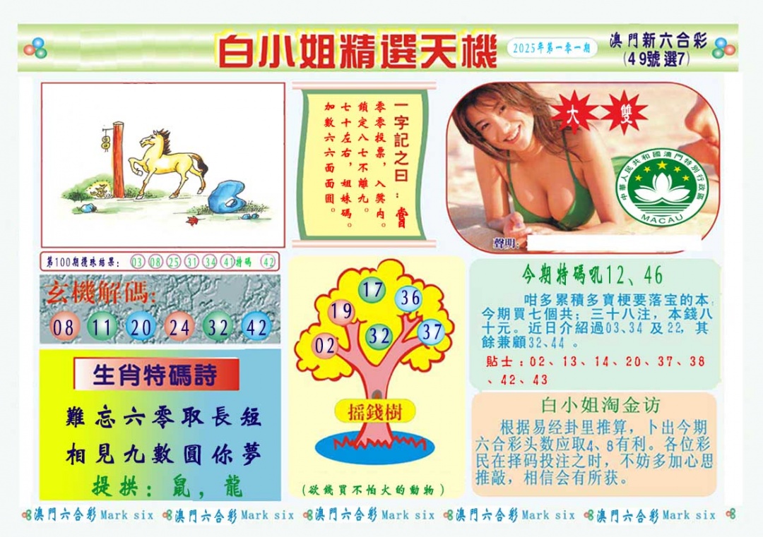 101期白小姐精选玄机A[图]