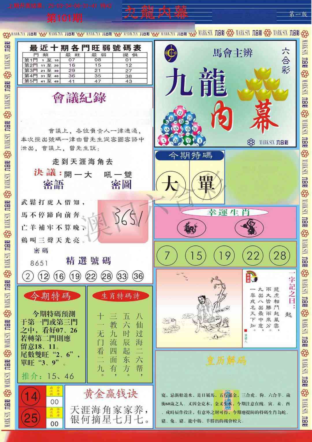 101期九龙内幕A[图]