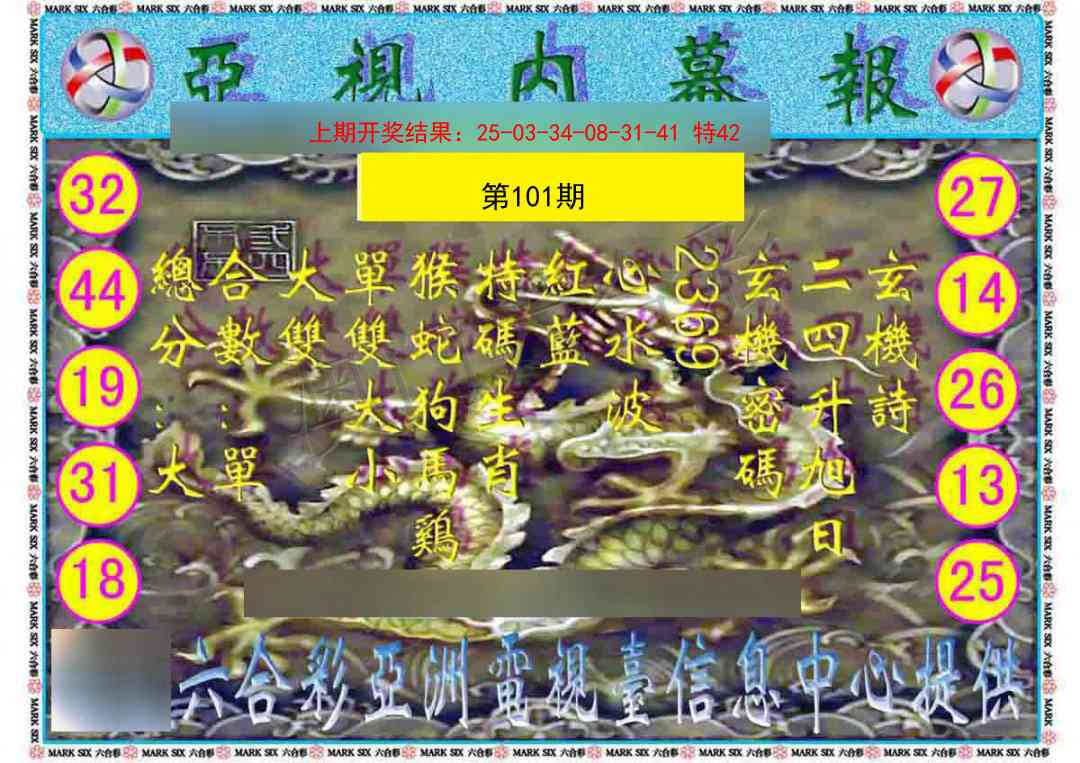 101期亚视内幕报[图]