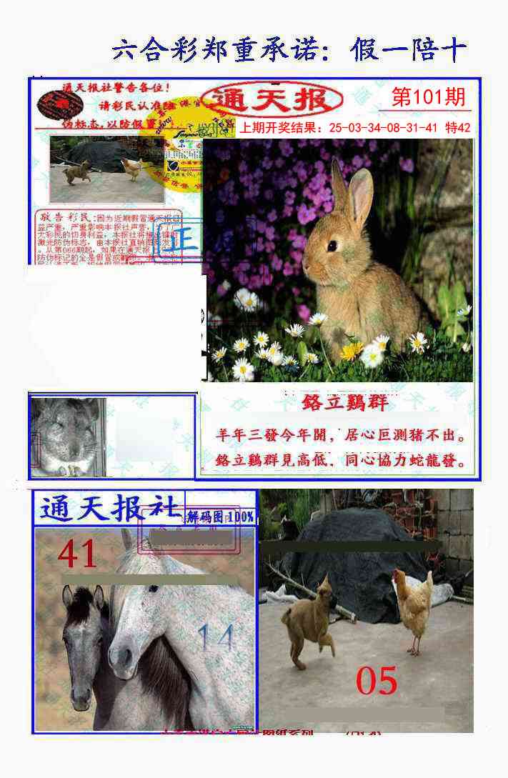 101期假一陪十通天报[图]