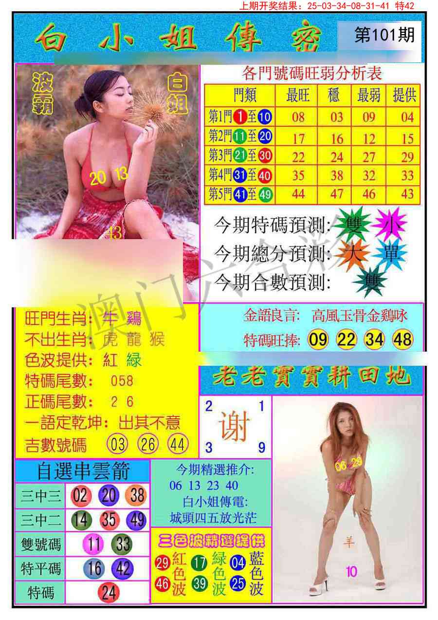 101期白小姐传密[图]