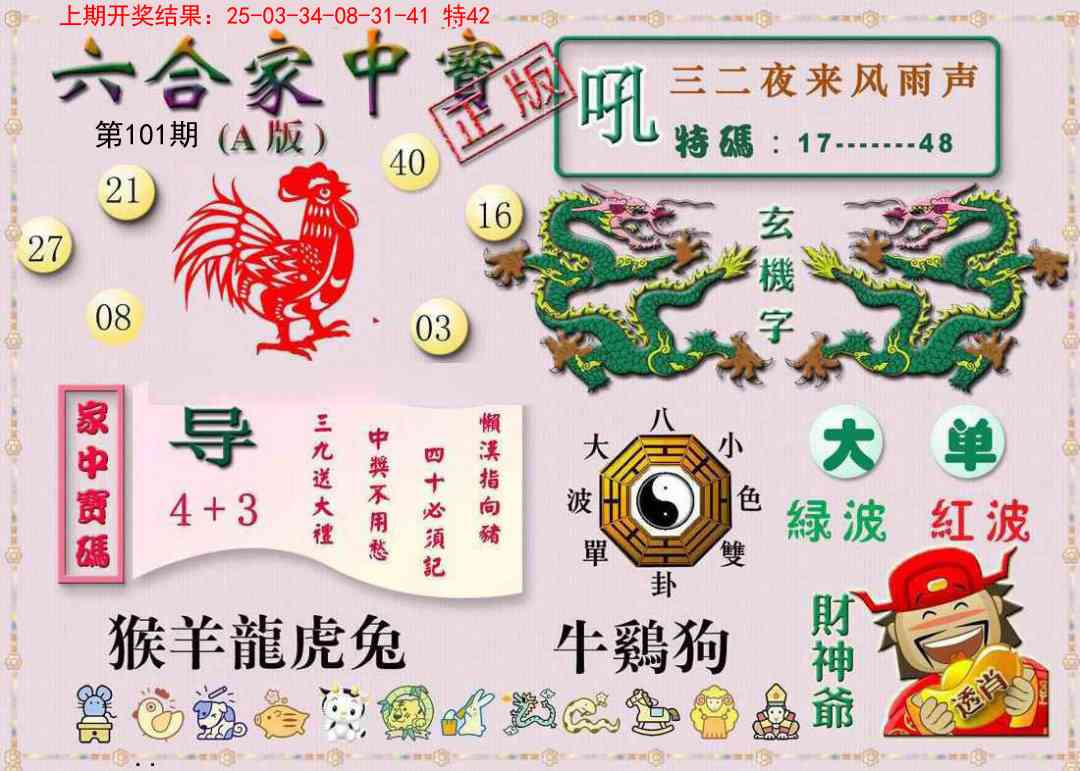 101期六合家中宝A[图]