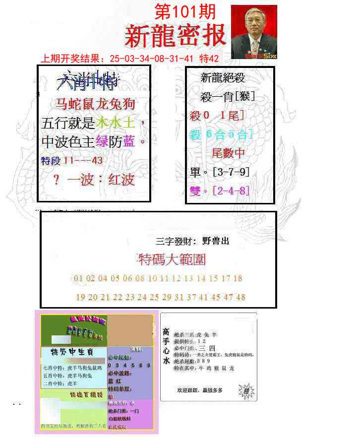 101期新龙密报[图]
