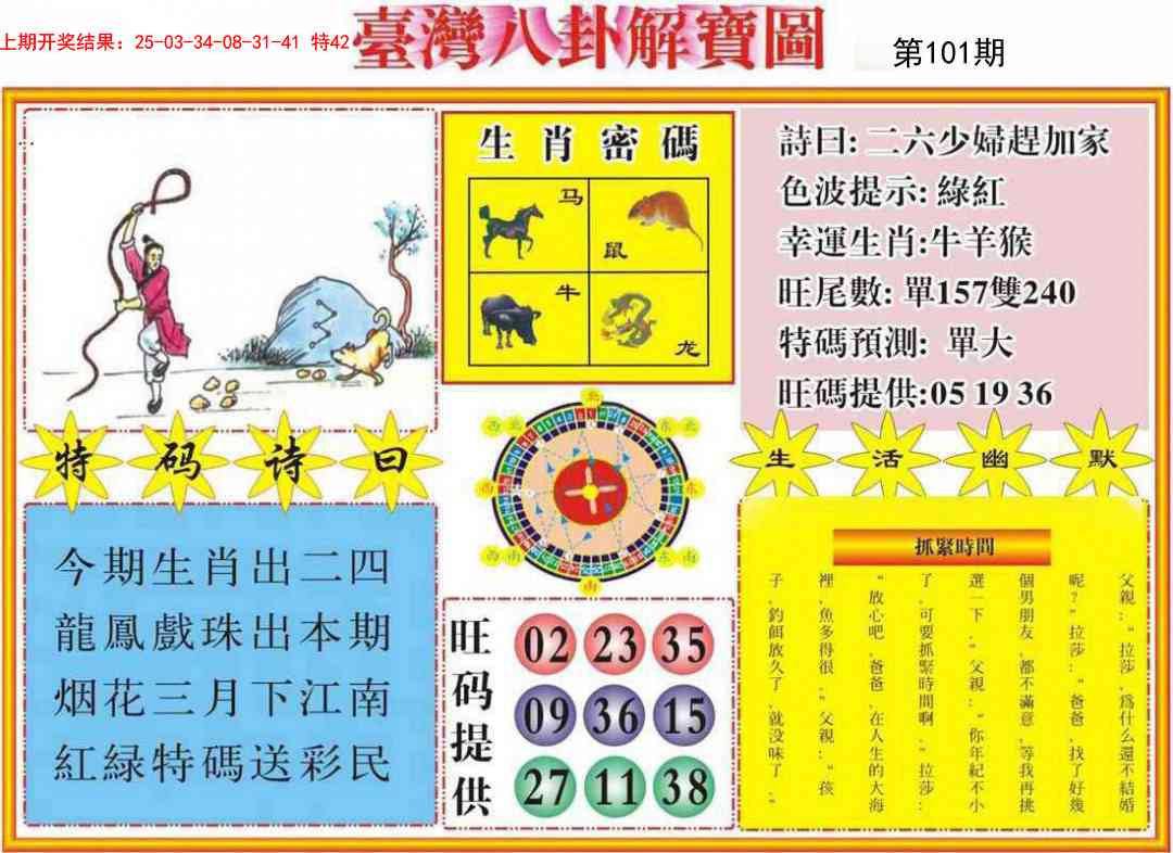 101期台湾八卦解宝图[图]