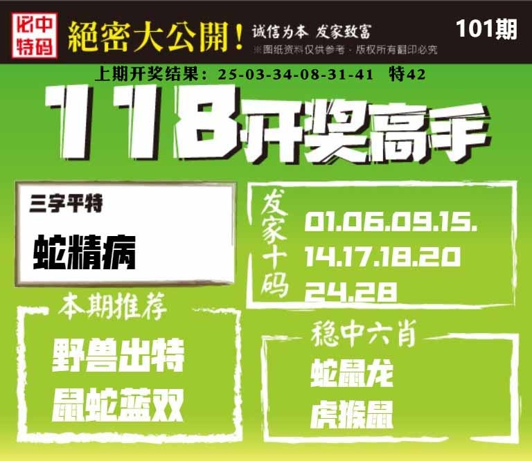 101期118开奖高手[图]