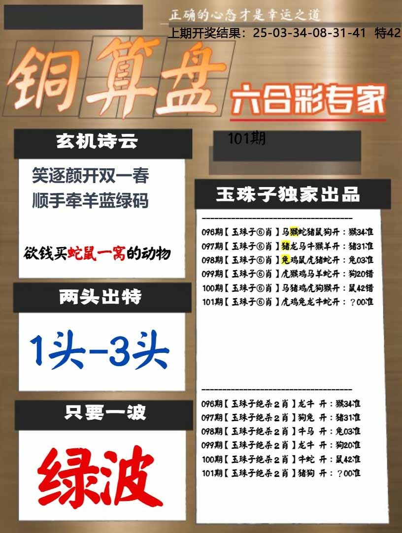 101期白小姐心水[图]