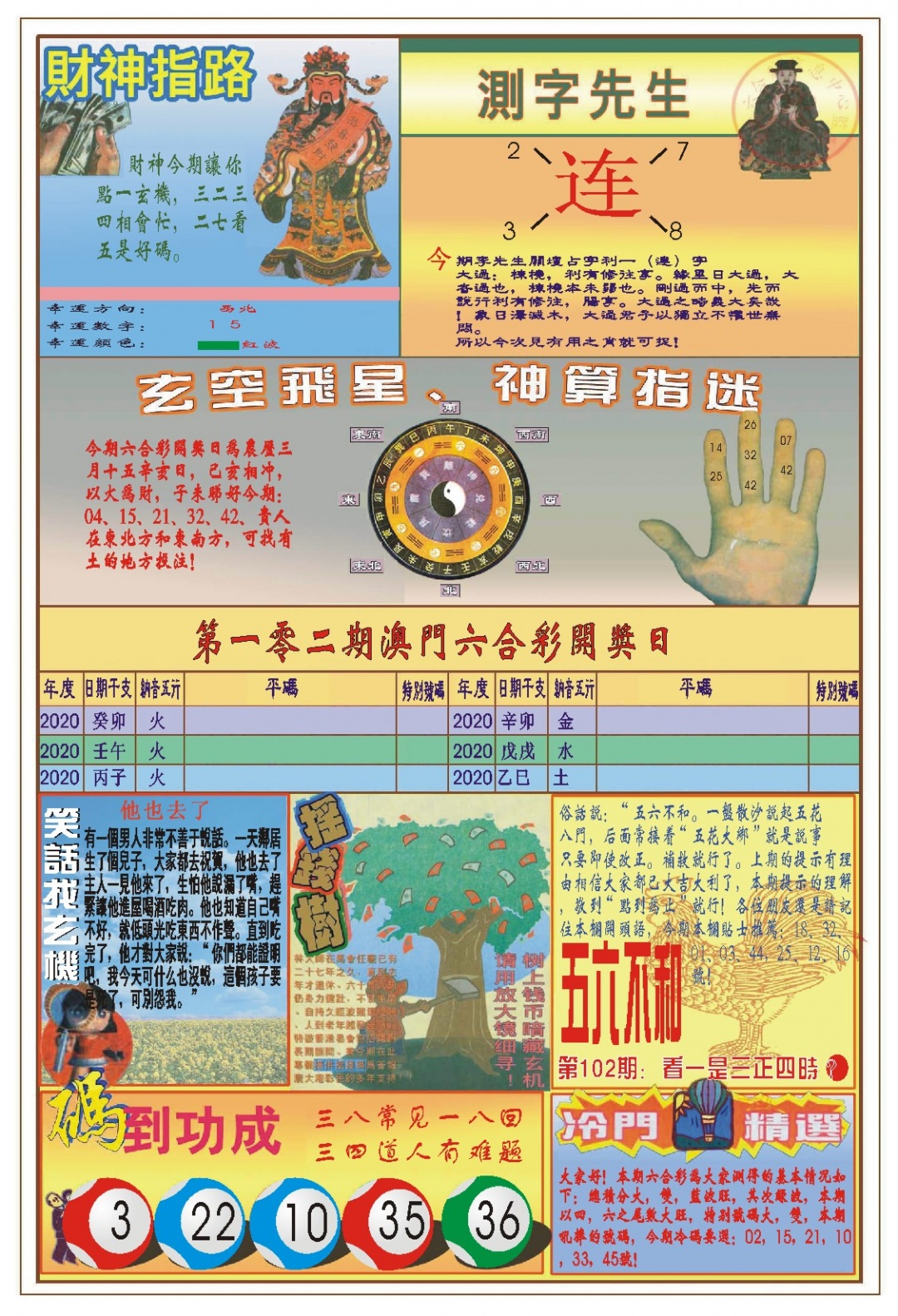 102期(新版)四柱预测B[图]