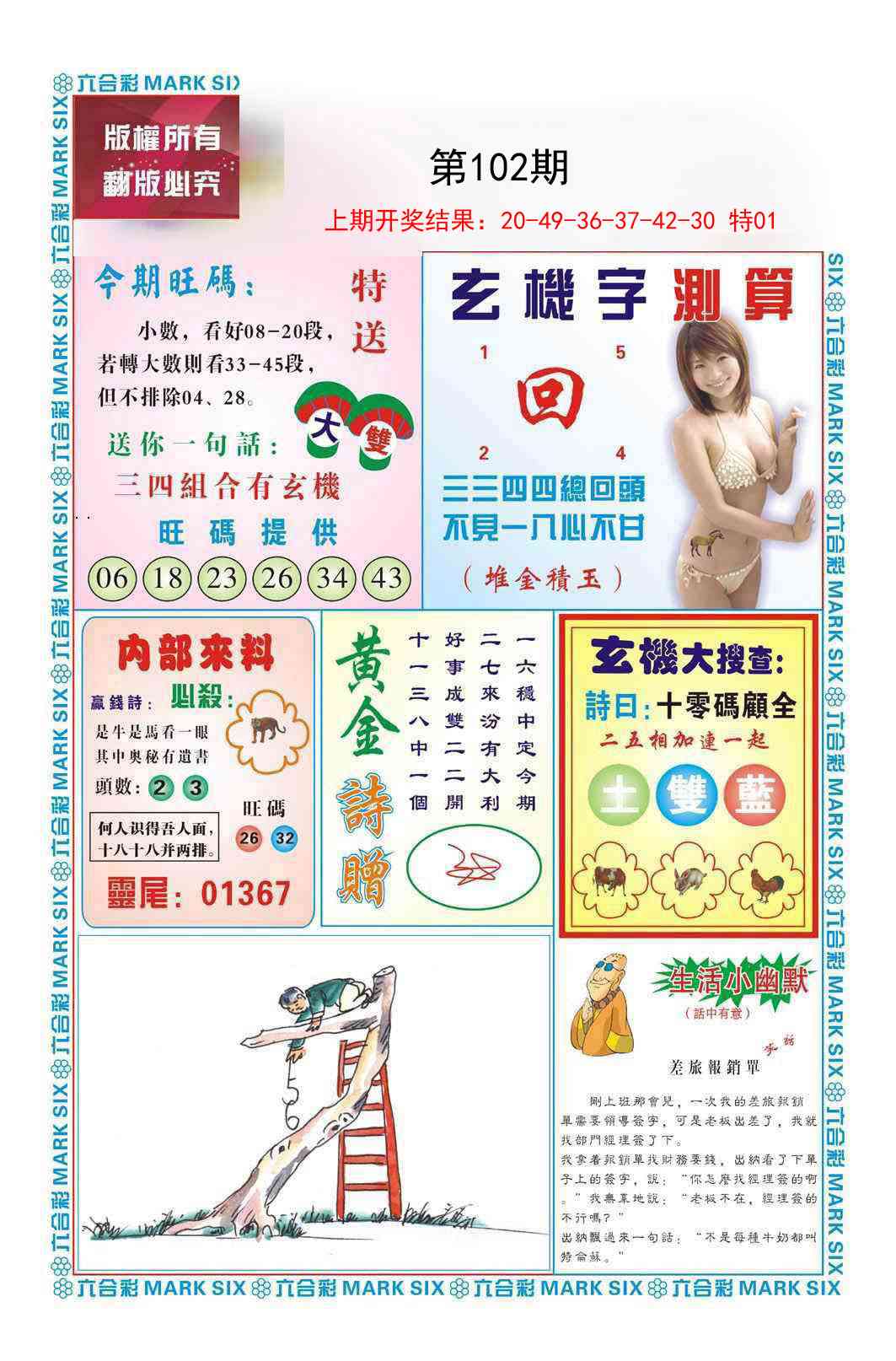 102期赌彩曾机[图]