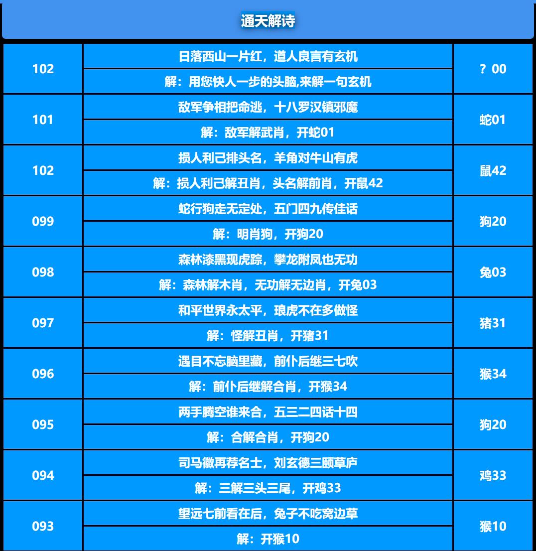 102期通天解诗[图]