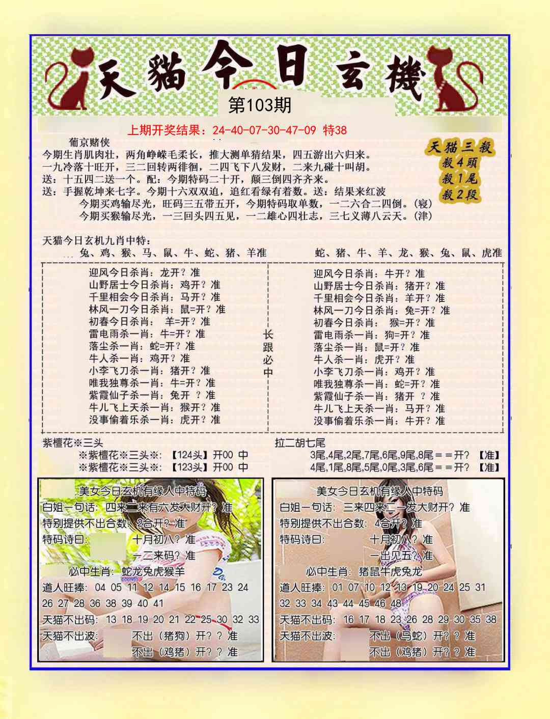 103期今日玄机图B[图]