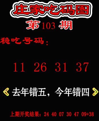 103期庄家吃码图[图]