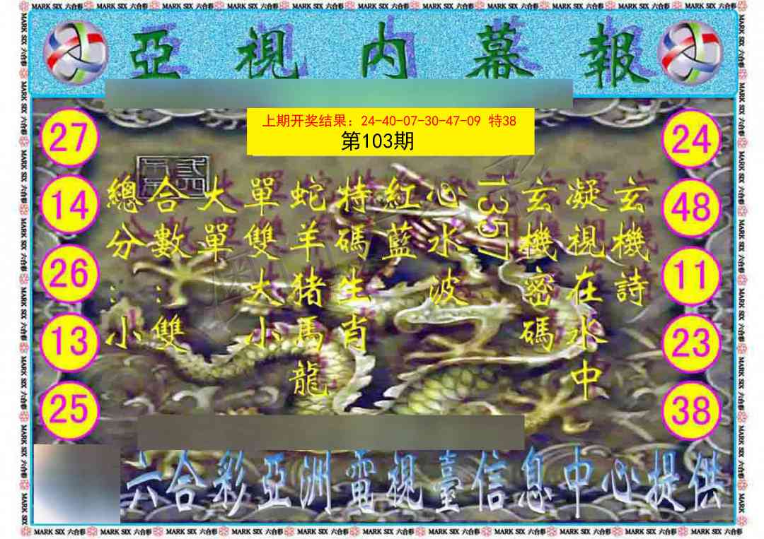 103期亚视内幕报[图]