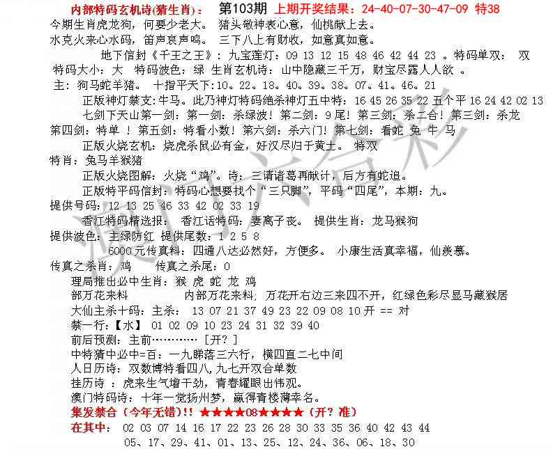 103期五星报B[图]