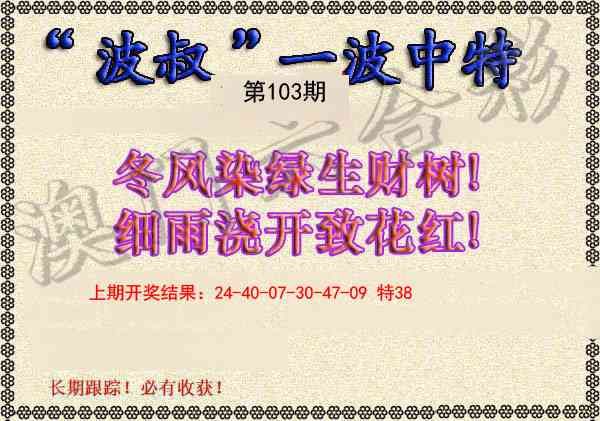 103期波叔一波中特[图]