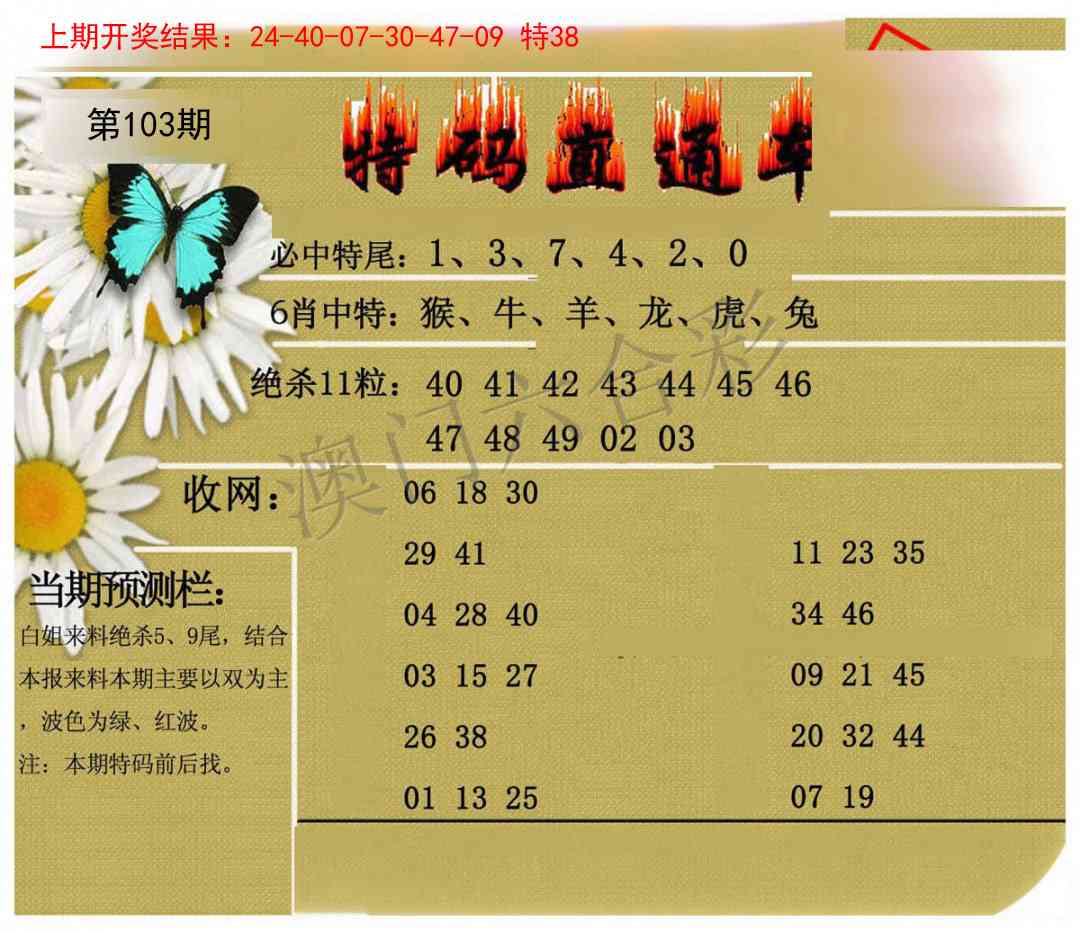 103期特码直通车[图]