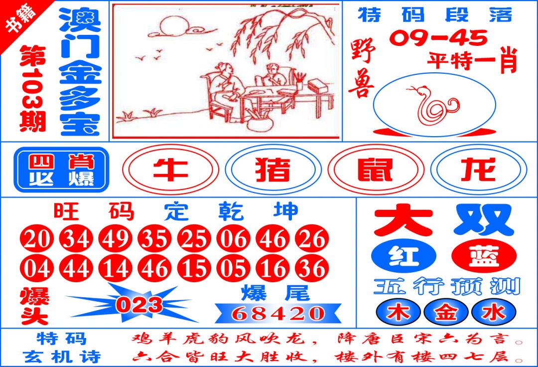 103期澳门金元宝[图]