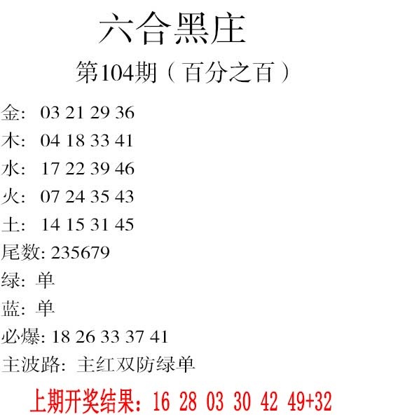 104期六合黑庄[图]