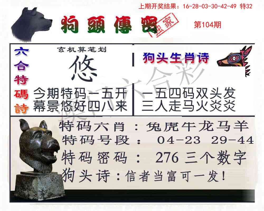 104期狗头传密[图]