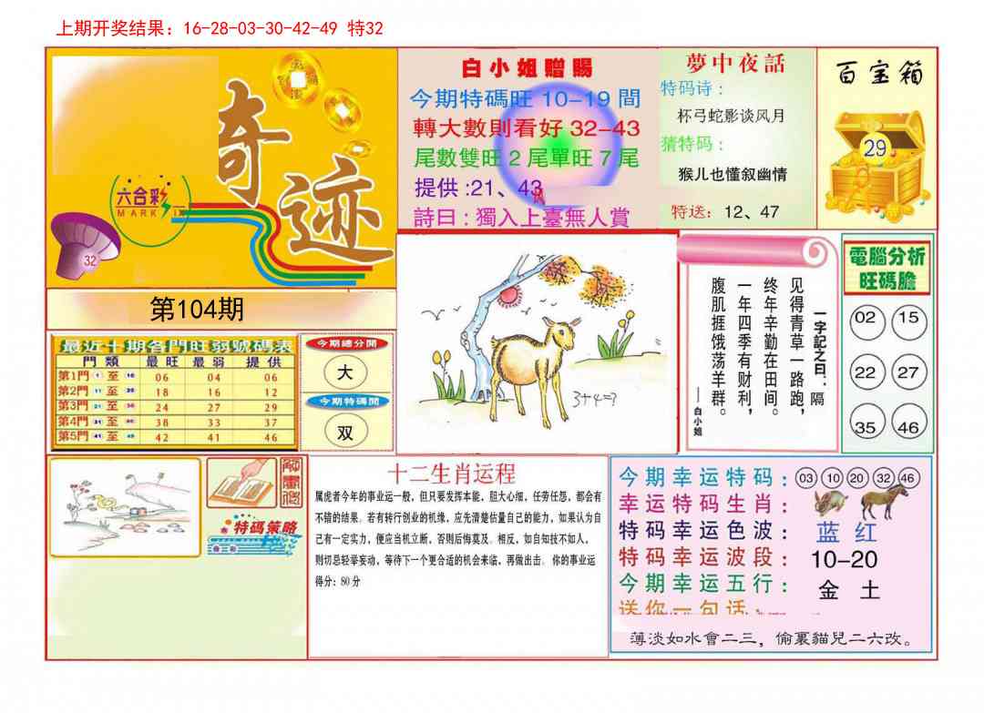 104期九龍奇迹A(推荐)[图]