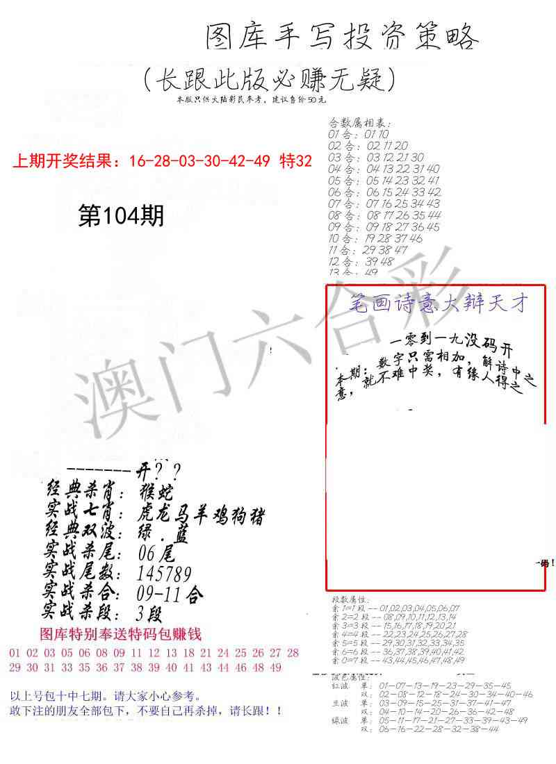 104期手写投资策略[图]