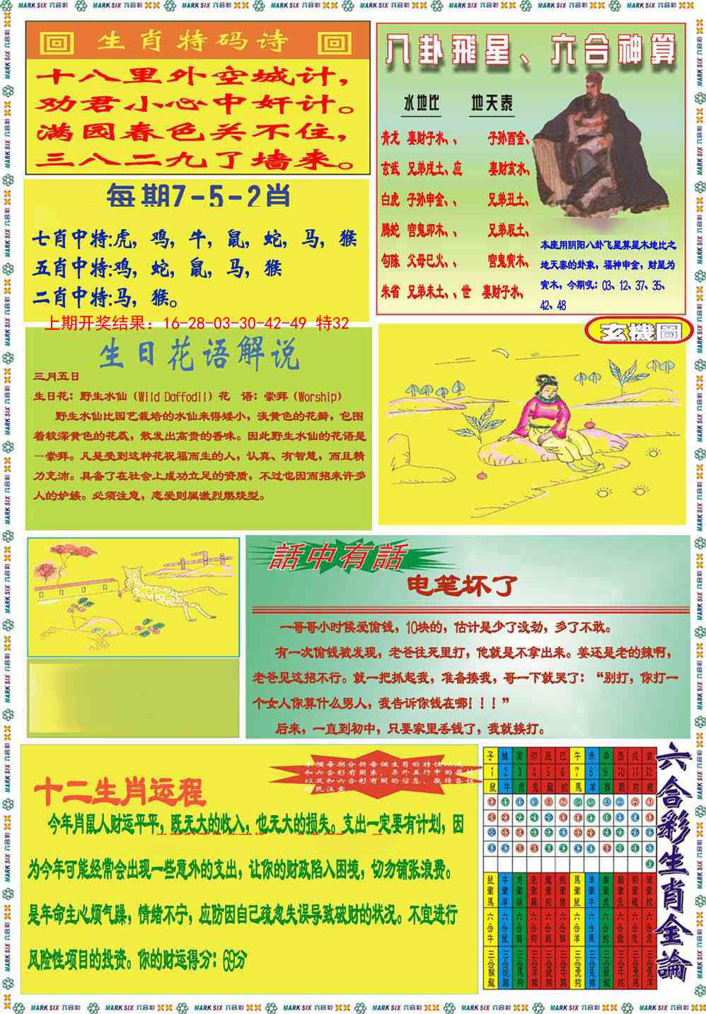 104期九龍马经B(推荐)[图]