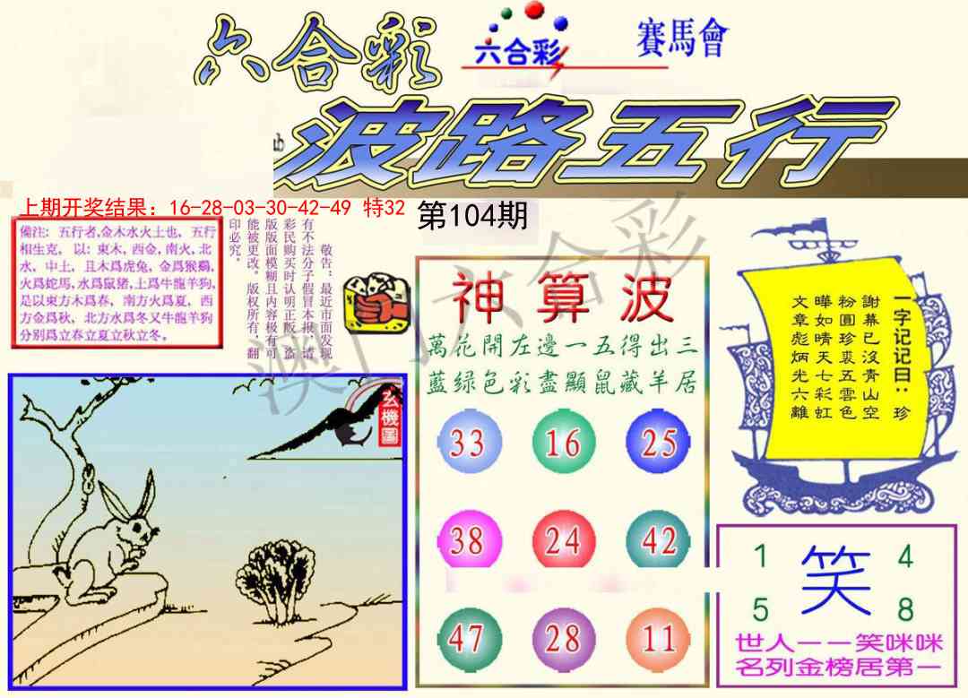 104期波路五行[图]