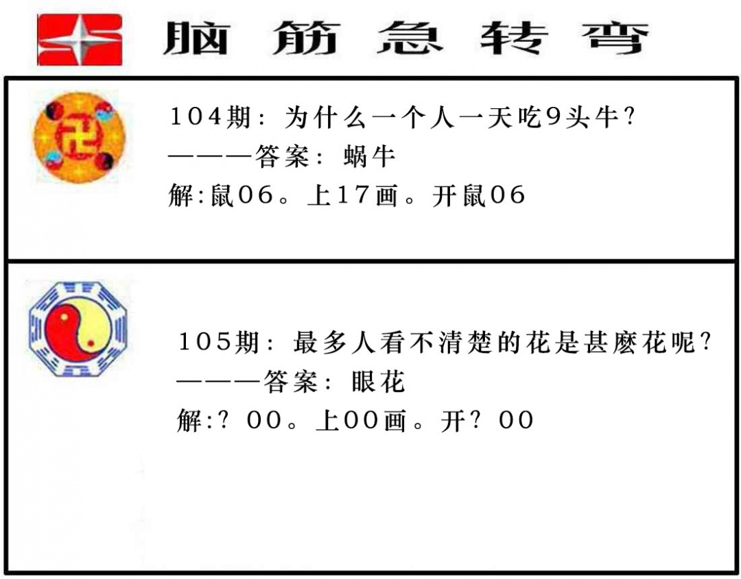 105期脑筋急转弯[图]