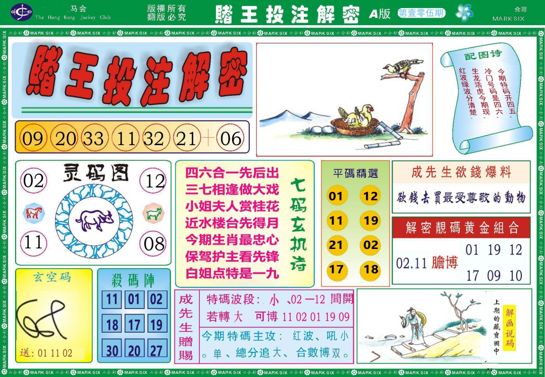 105期赌王投注解密[图]