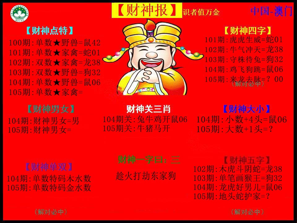 105期红财神[图]